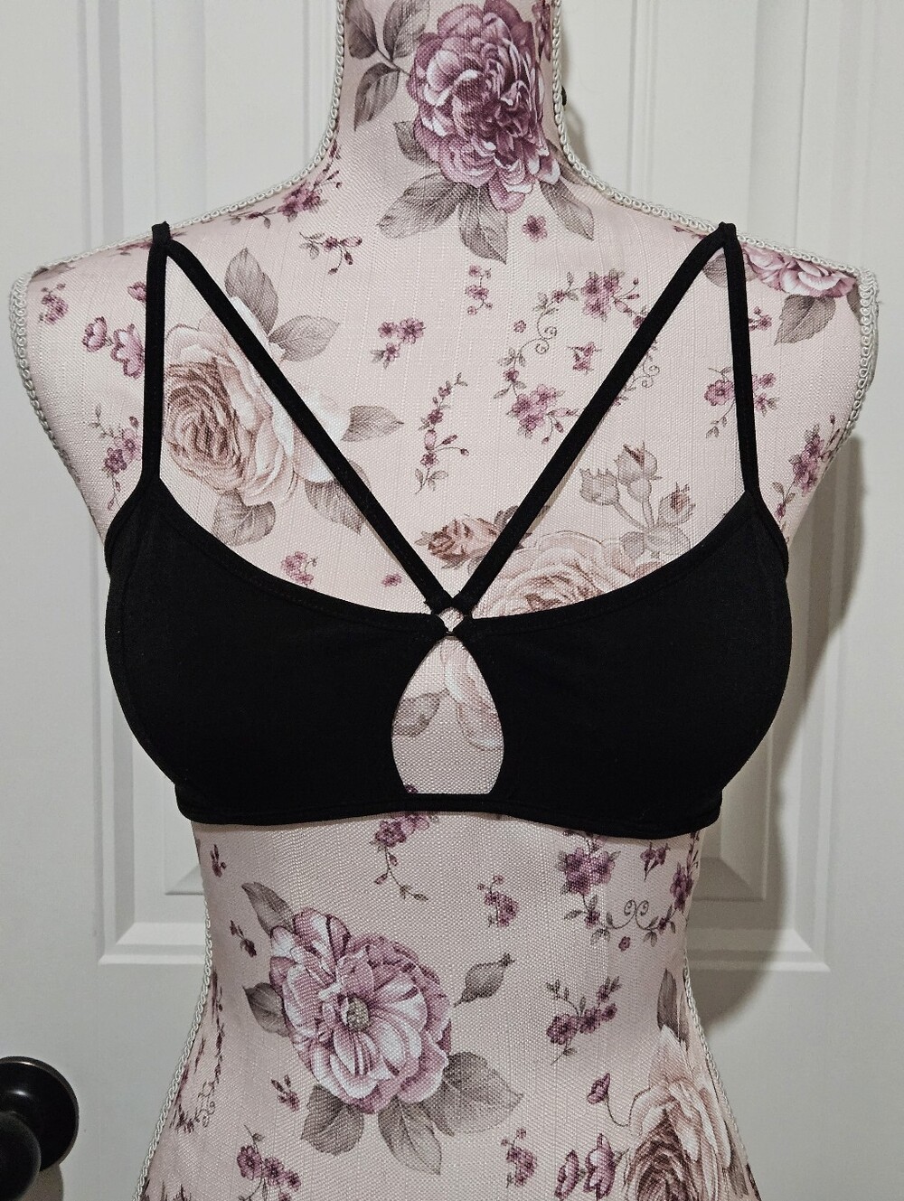 Black Strappy Cutout Bralette